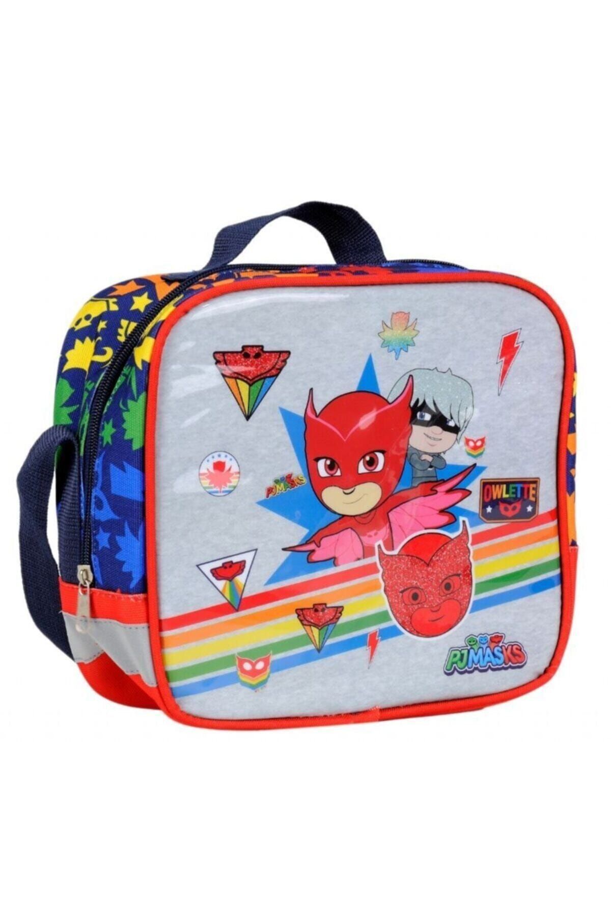 Kız Çocuk Kırmızı Pj Mask Baykuş Beslenme Çantası