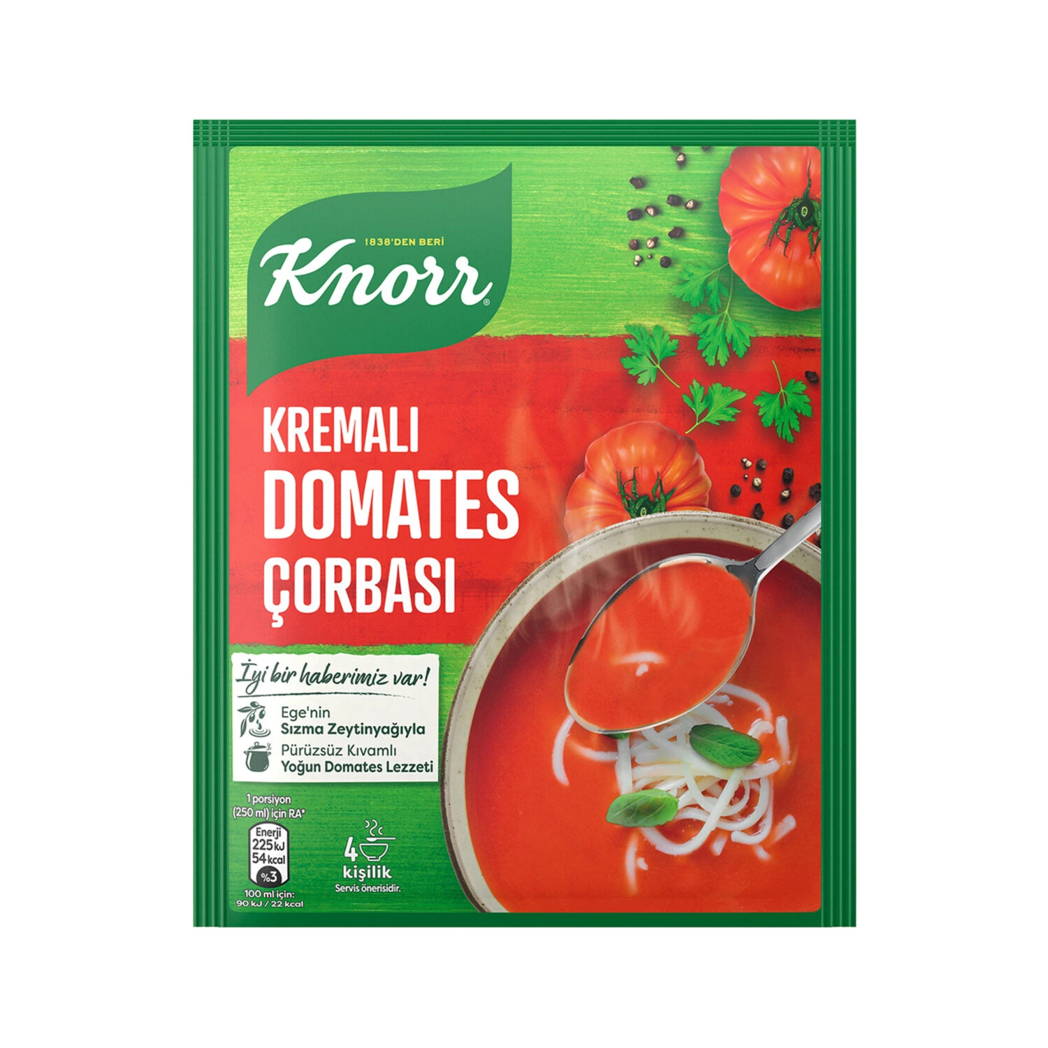Knorr Hazır Çorba Kremalı Domates 4 Kişilik 69 Gr