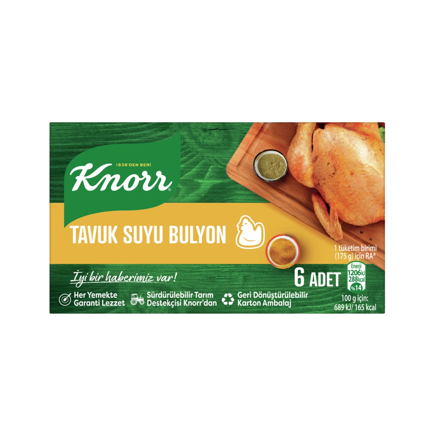 Knorr Tavuk Suyu Bulyon 6’lı 60 Gr