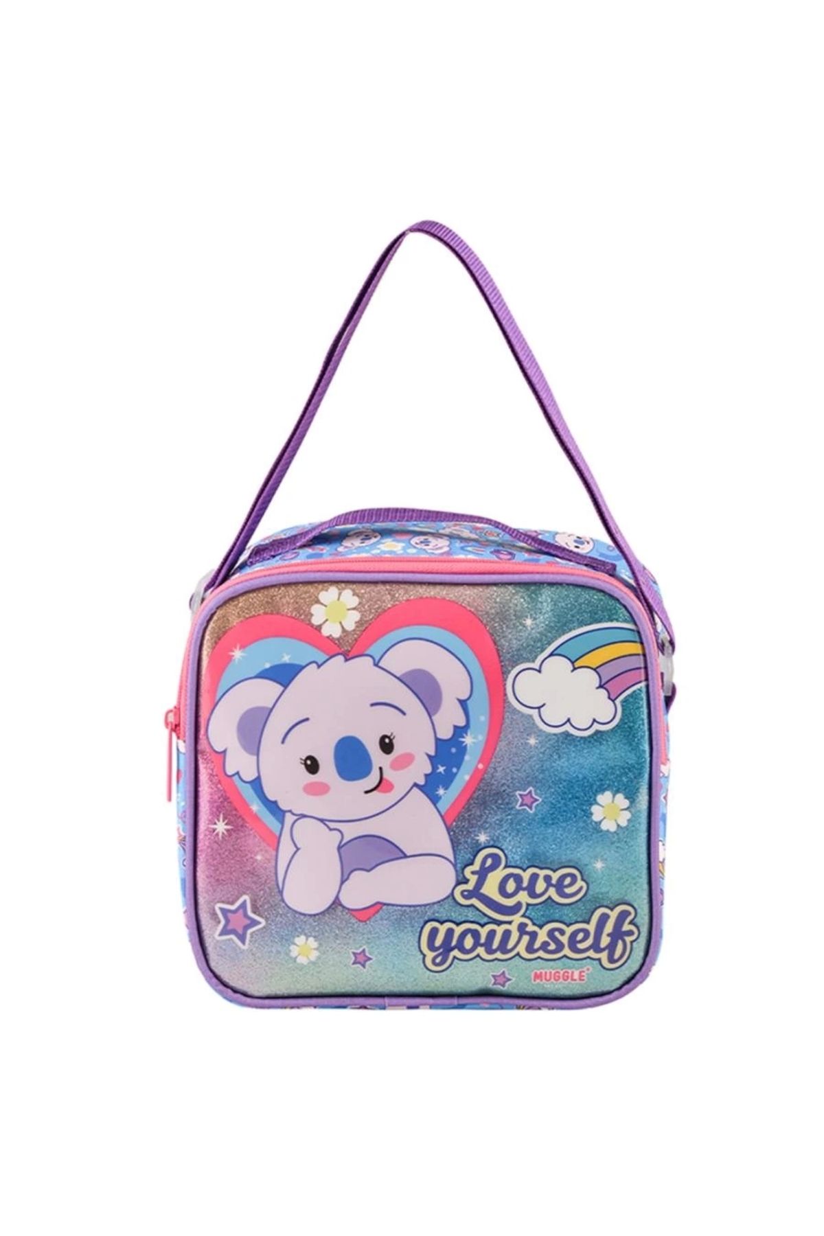 Koala Baskılı Çift Bölmeli Kalem Çantası 