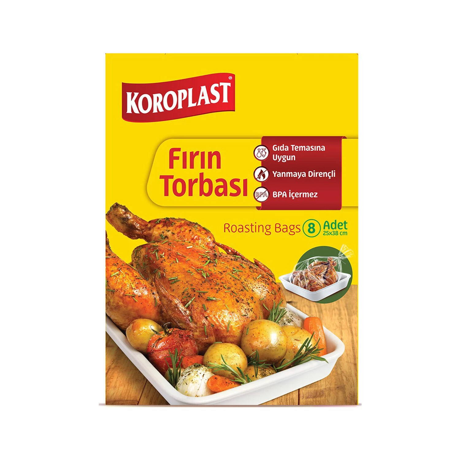 Koroplast Fırın Torbası 8'li