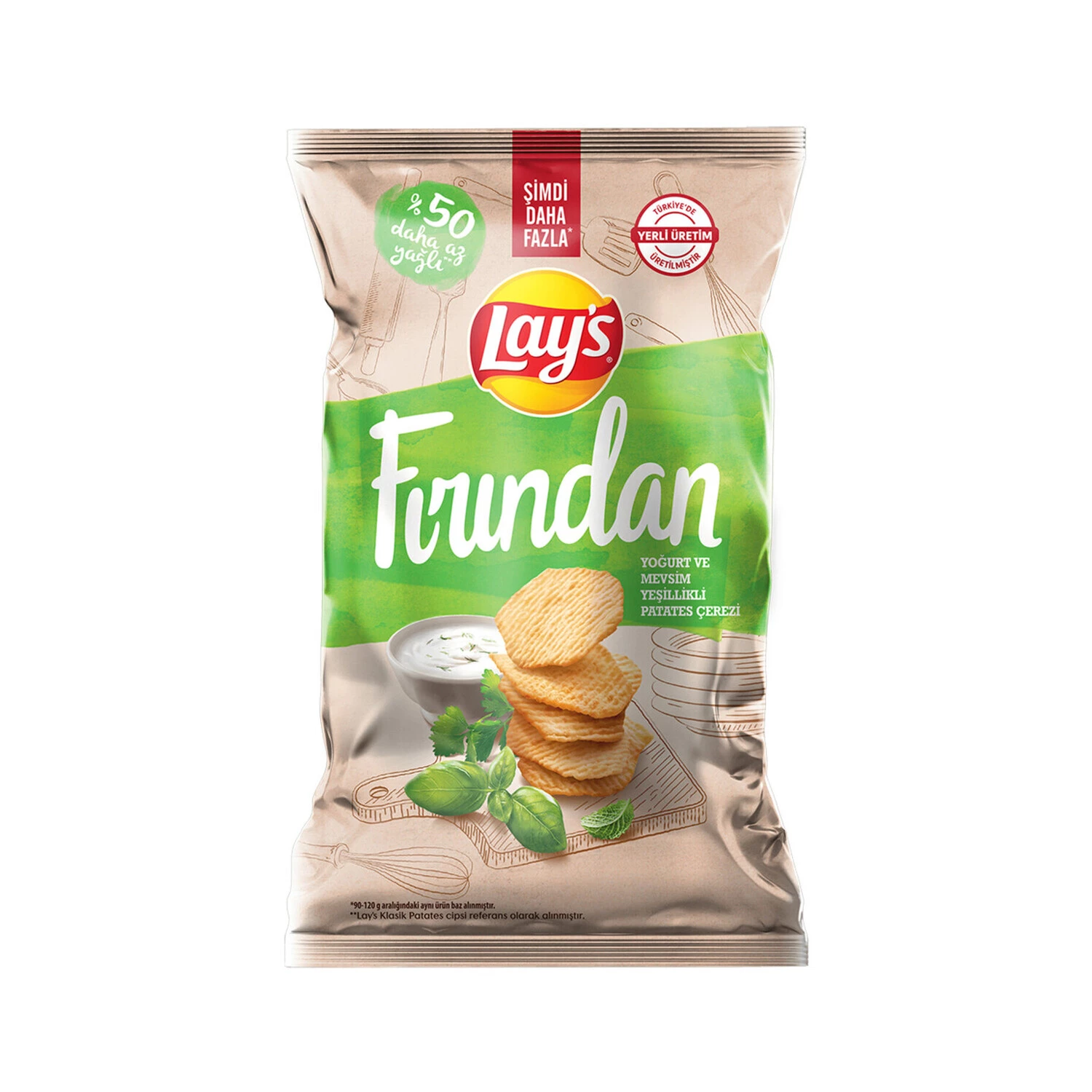Lay’s Fırınlanmış Yoğurtu & Mevsim Yeşillikli Süper Boy 110 Gr