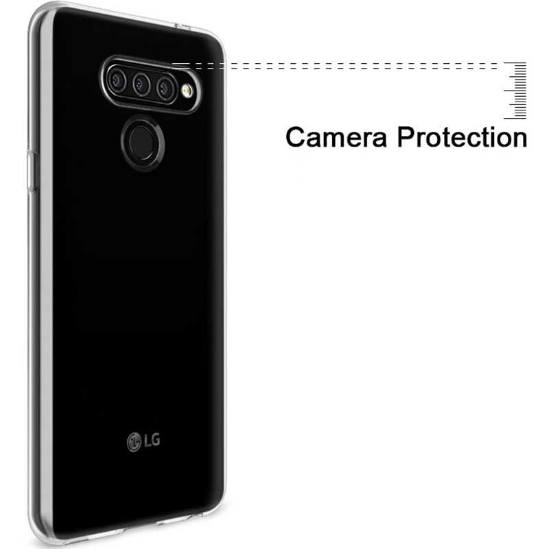 LG Q60 Şeffaf Süper Silikon Kılıf