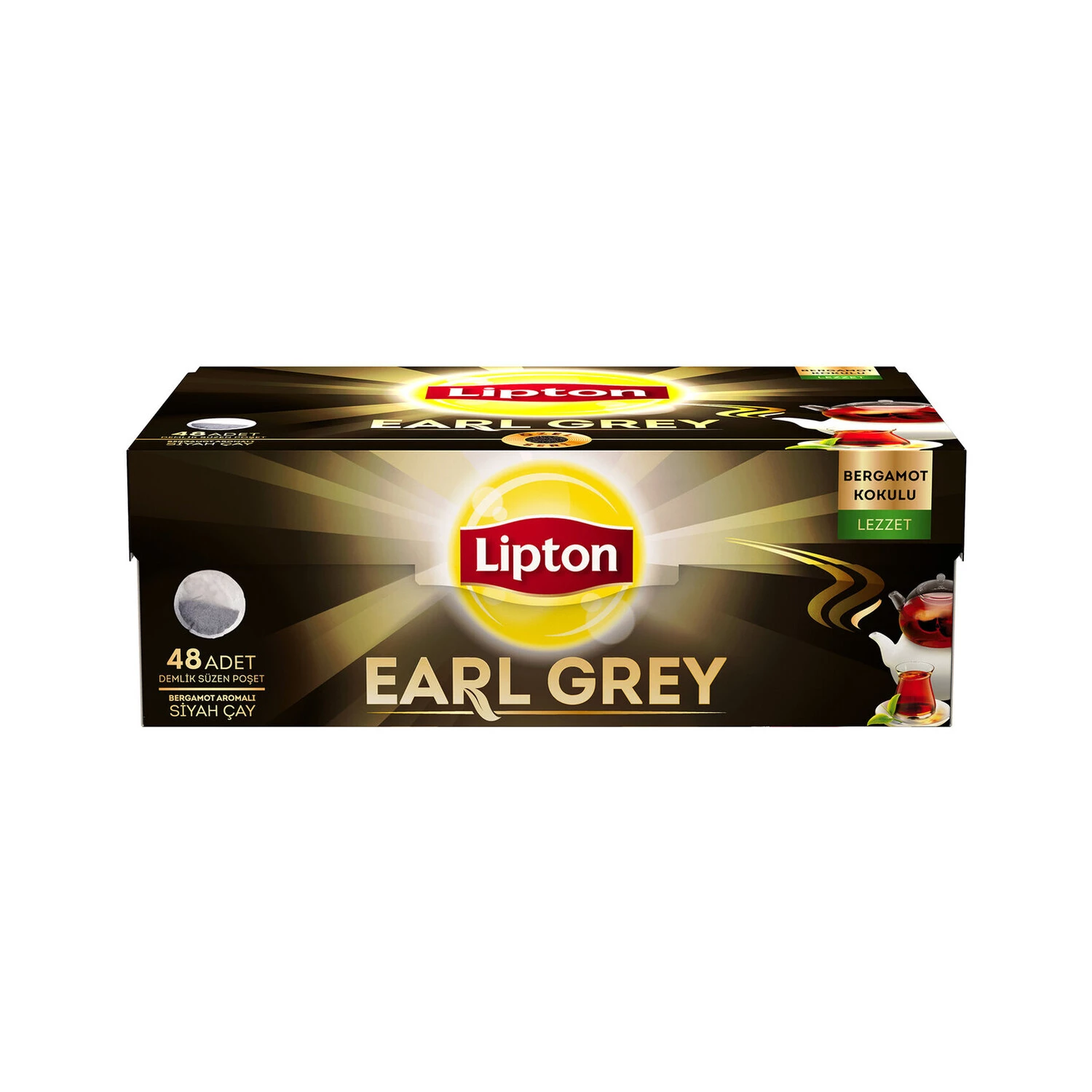 Lipton Earl Grey Demlik Poşet Çay 48'li