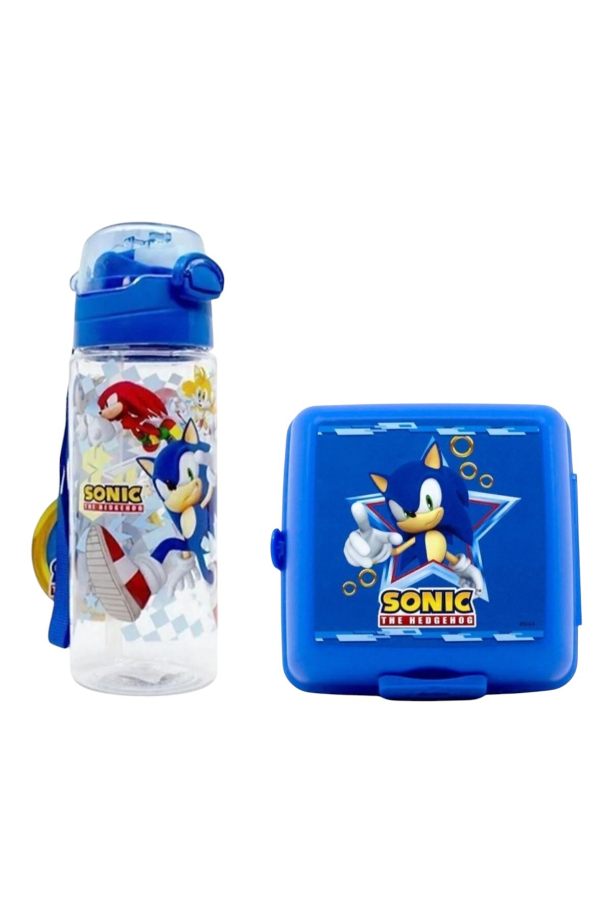 Lisanslı 500 ml Matara Ve Dört Bölmeli Beslenme Kabı Seti