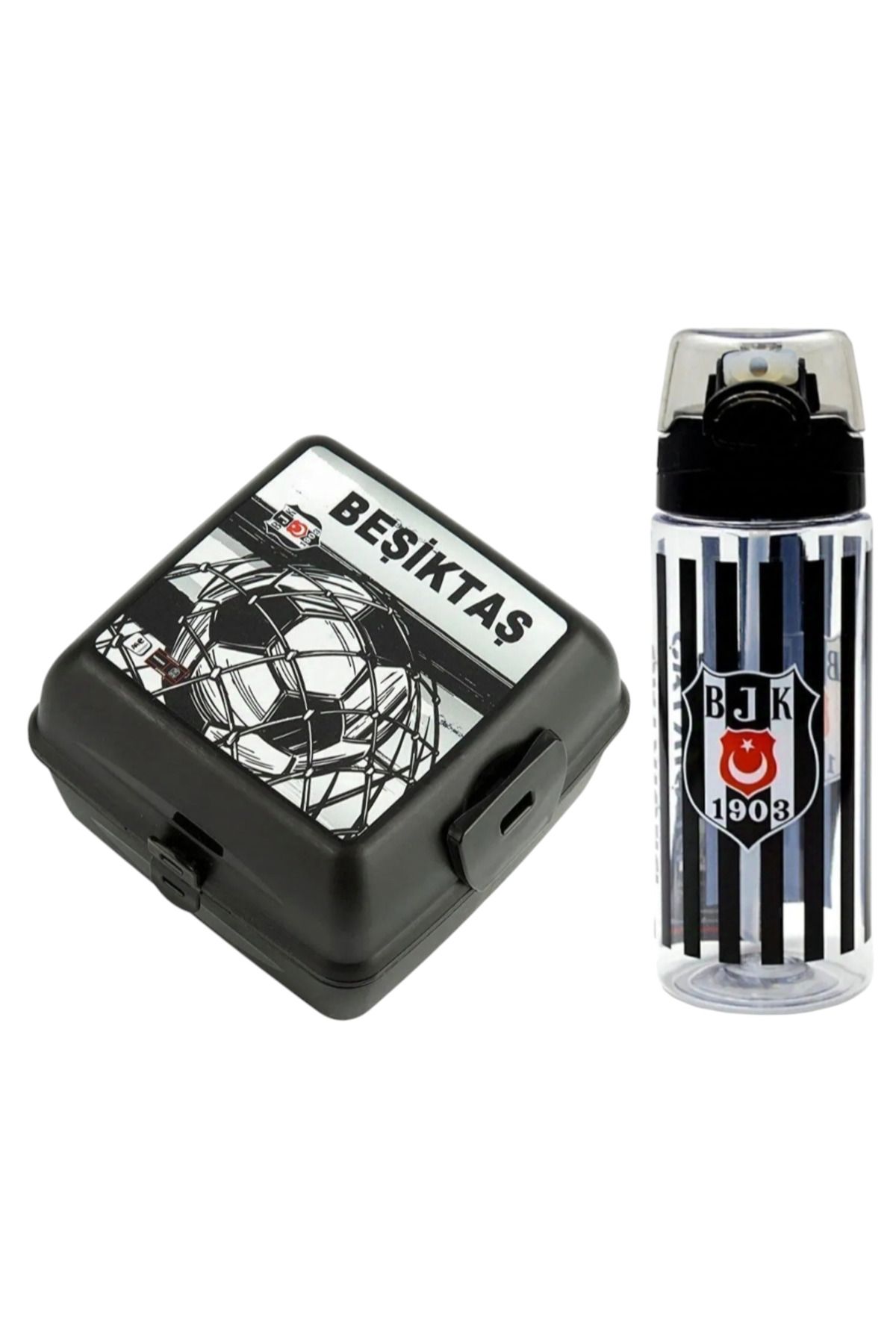 Lisanslı Beşiktaş Beslenme Kabı& 500 ml Matara