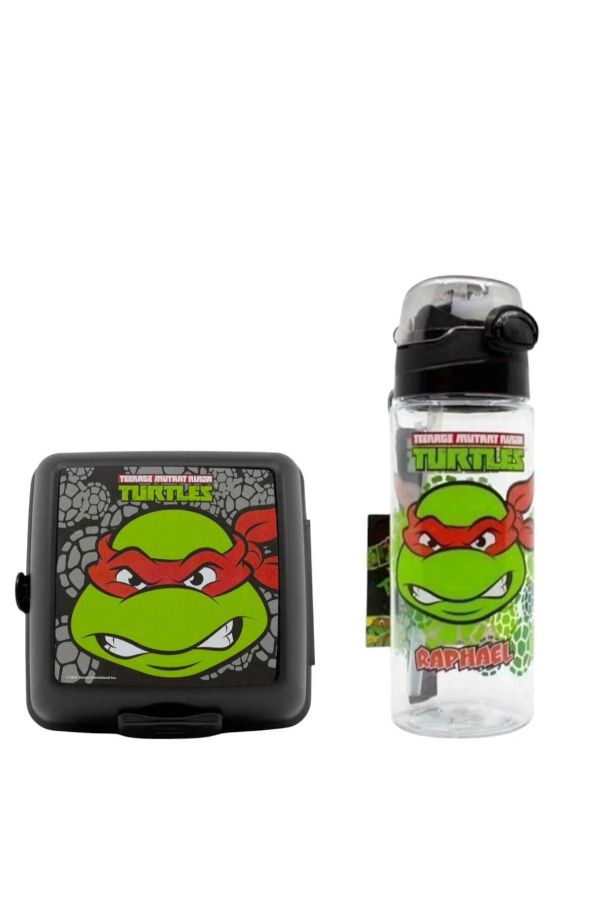 Lisanslı Ninja Turtles 500 ml Matara Ve Dört Bölmeli Beslenme Kabı Seti