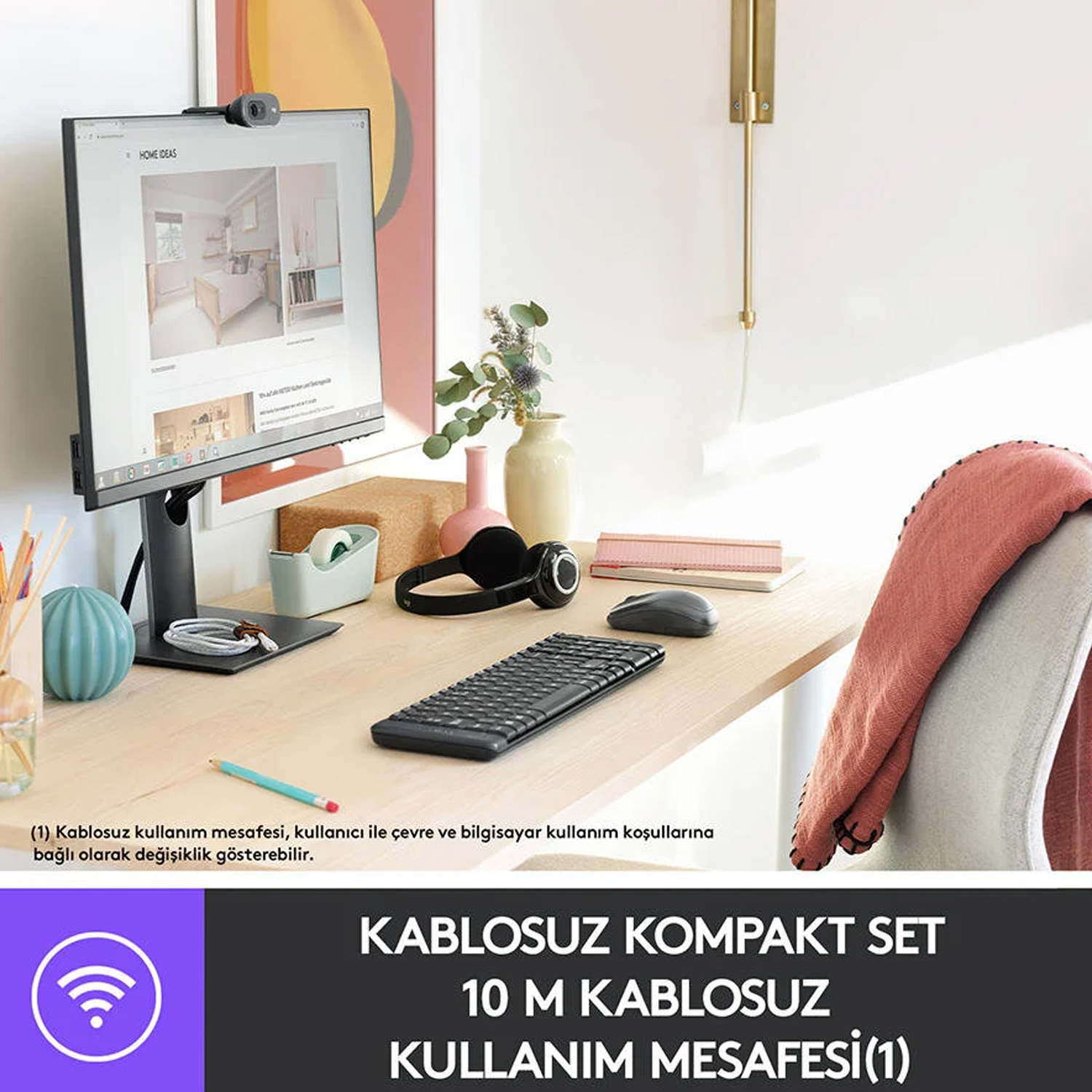 Logitech MK-220 Combo Klavye Mause