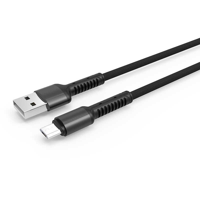 LS66 2.4A Hızlı Şarj 30CM Micro Akıllı Çip Usb Kablo