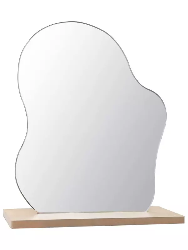 Makyaj Aynası Estetik Ahşap Makeup Mirror
