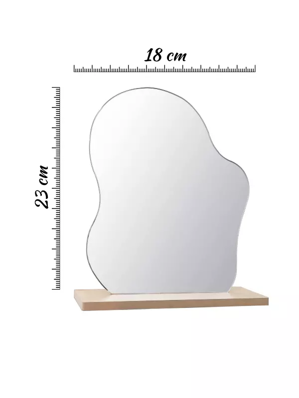 Makyaj Aynası Estetik Ahşap Makeup Mirror
