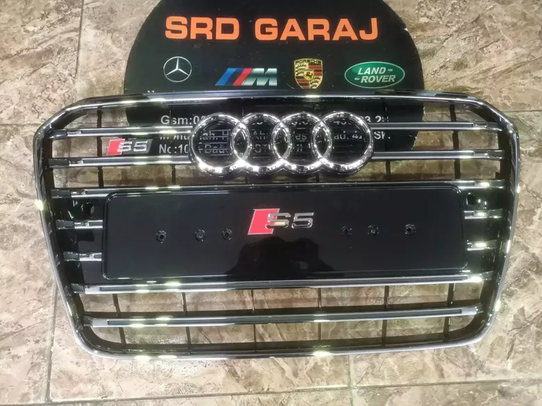 Audi A5 2012-15 S5 Panjur Krom Siyah Sıfır