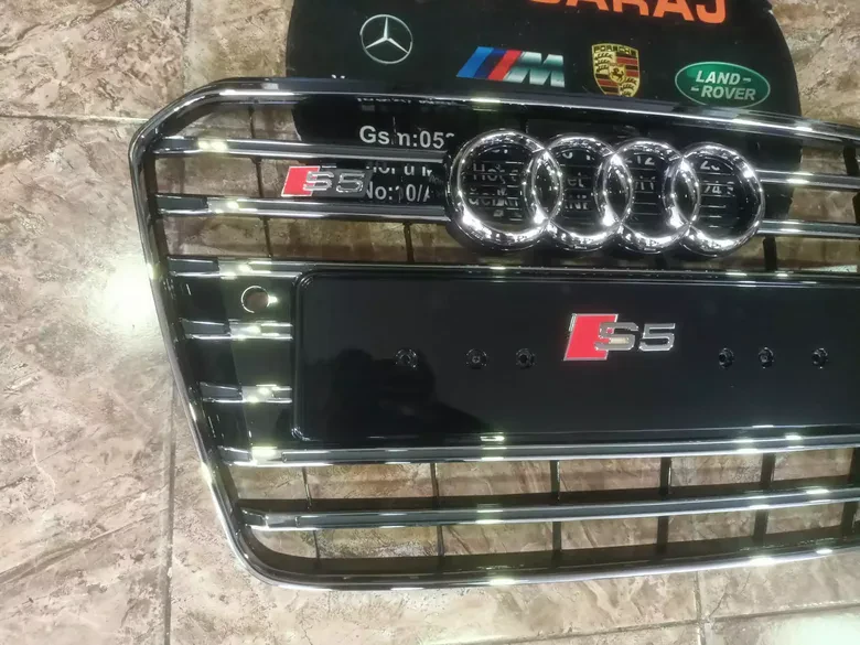 Audi A5 2012-15 S5 Panjur Krom Siyah Sıfır