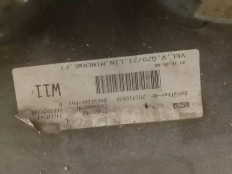 BMW 3 Serisi G20 2019- Çıkma Dolu Beyaz Ön Tampon