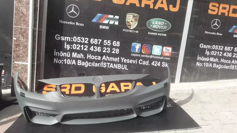 BMW 4 Serisi F32 M4 Ön Tampon Dolu