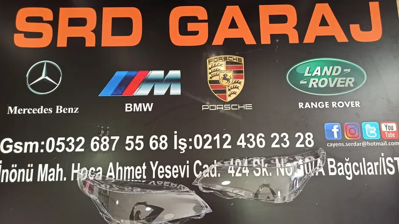 BMW 5 Serisi E60 Sağ Sol Far Camı Sıfır