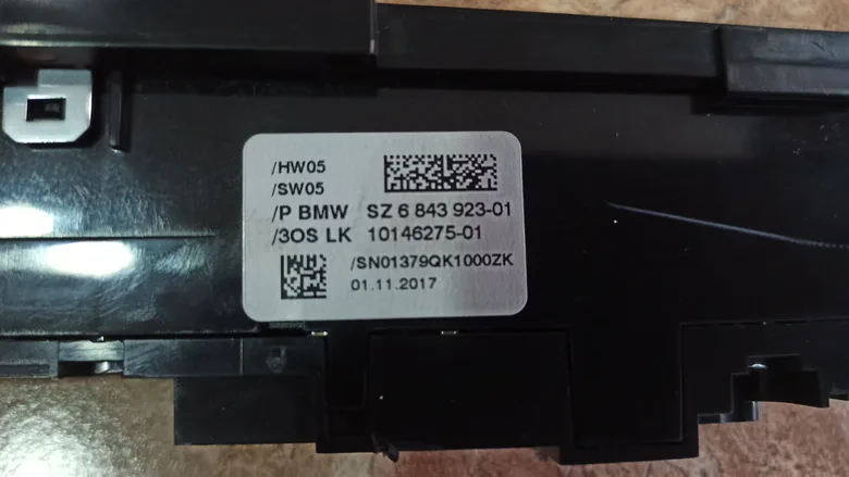 BMW 5 Serisi G30 G31 X3 G01 Konsol İşletim Ünitesi 684392301