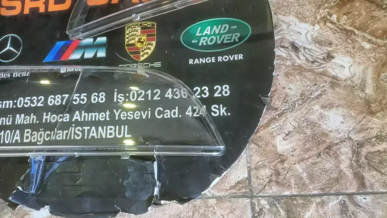 BMW E39 2000-2003 Halojen Sağ Sol Far Camı