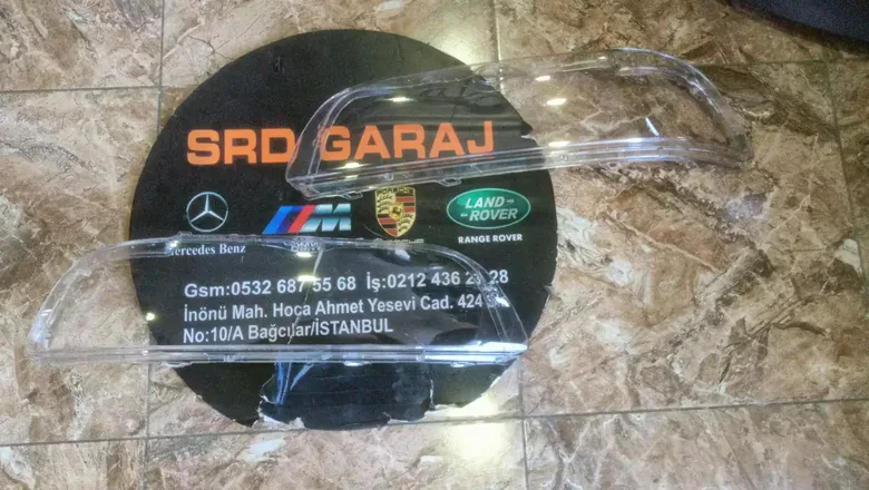 BMW E39 2000-2003 Zenon Sağ Sol Far Camı
