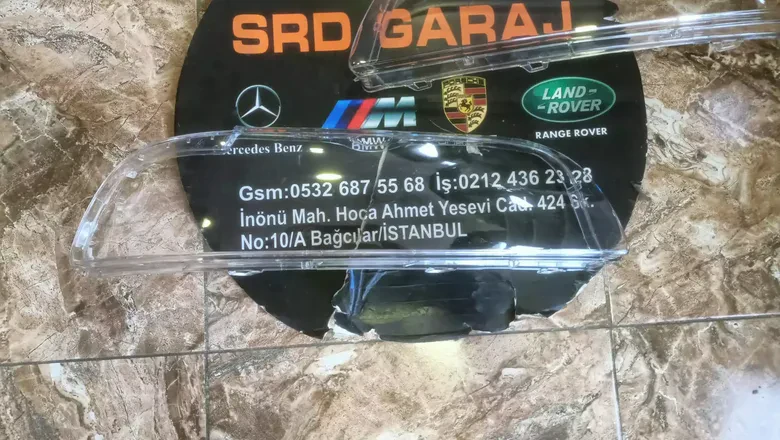BMW E39 2000-2003 Zenon Sağ Sol Far Camı