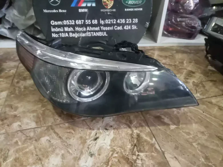 BMW E60 Ahl Sağ Far Çift Beyinli