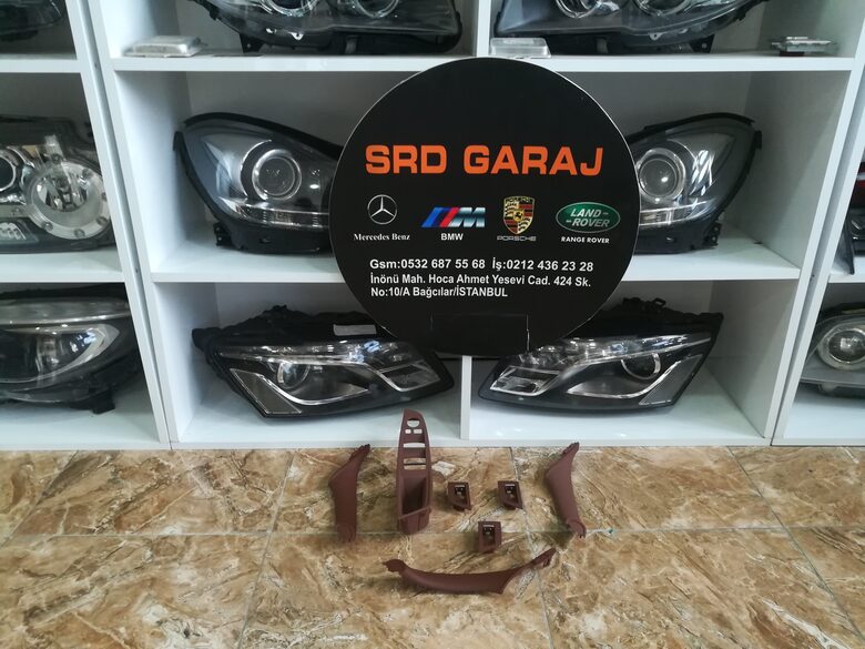 BMW F10 Kapı Içı Kolçak Takım Cam Açma Çerçervesi (Kahve)