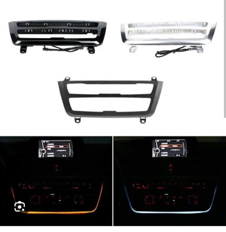 BMW F30 F31 F32 Klima Kontrol Paneli Çerçevesi LED Işıklı
