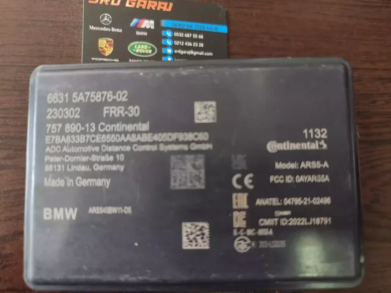 BMW X5 G05 X6 G06 X7 G07 X1 U11 Radar Sensörü 5A75876-02