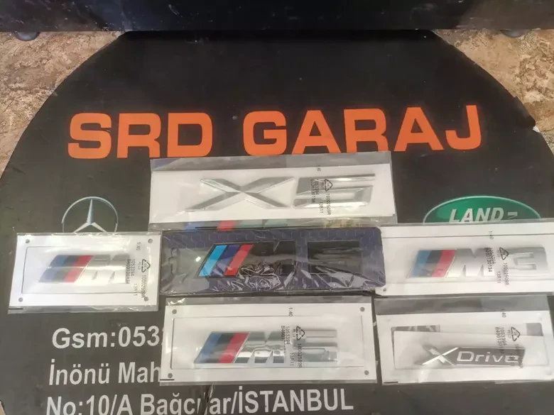 BMW X5 M M5 M3 X-Drive Yazı Logo