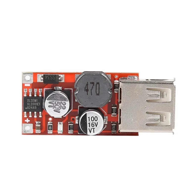 DC-DC Araç USB Modülü 9V 12V 24V Gerilimi 5V Voltaj Düşürücü 3A