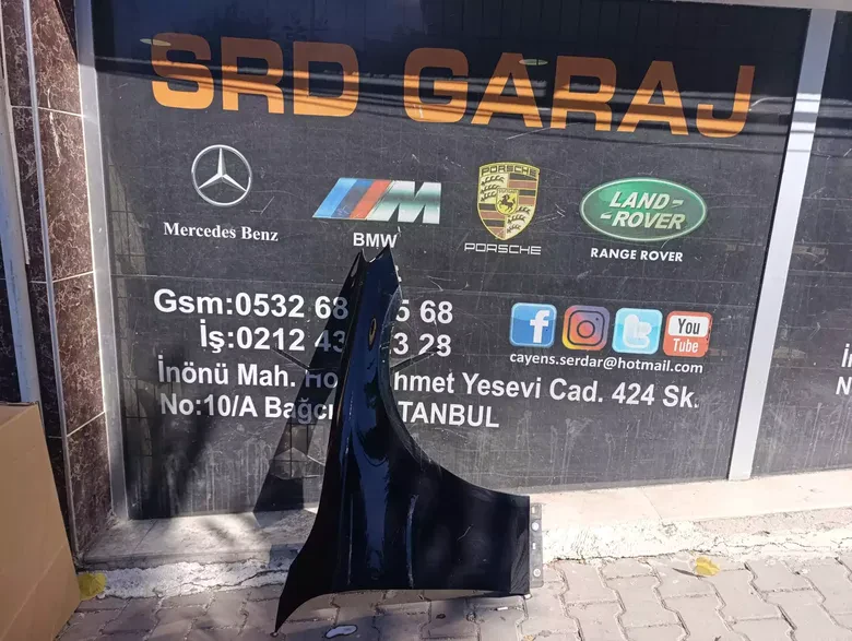 Mercedes S Serisi W222 Sağ Çamurluk Çıkma Orj Boyasız Siyah
