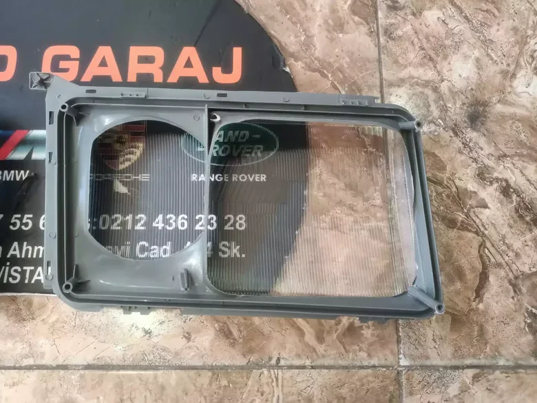 Mercedes W124 Sağ Sol Far Camı Gri Çerçeveli