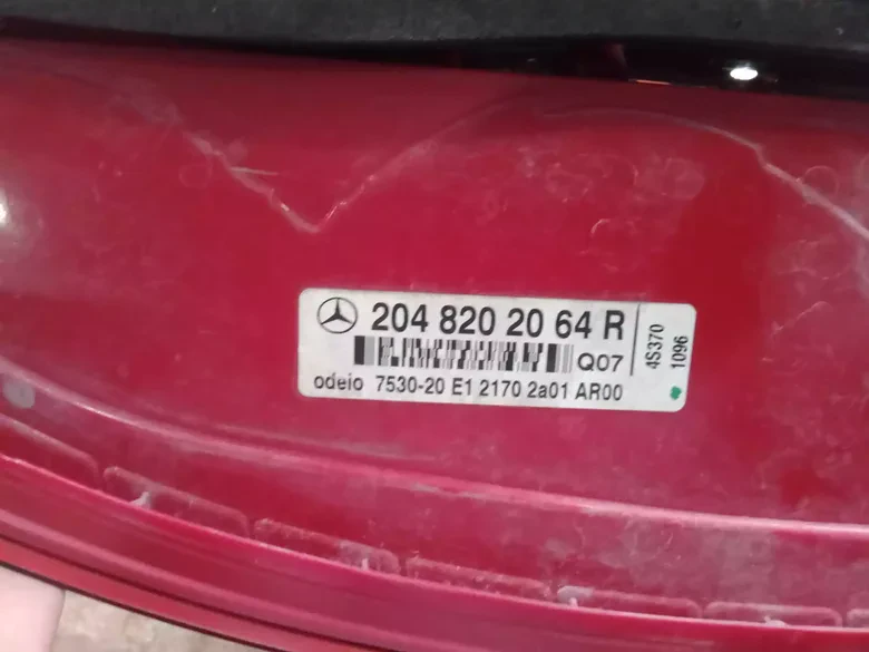 Mercedes W204 2007-2010 Sağ Stop Çıkma Orj A2048202064