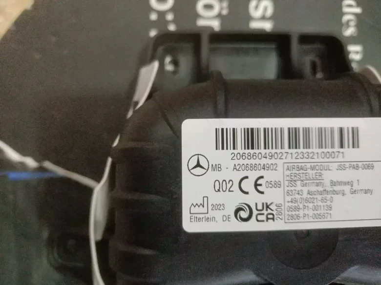 Mercedes W206 2023 Yolcu Airbag Sıfır Orjinal 2068604902
