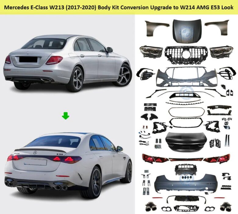 Mercedes W213 İçin W214 AMG E53 Body Kit