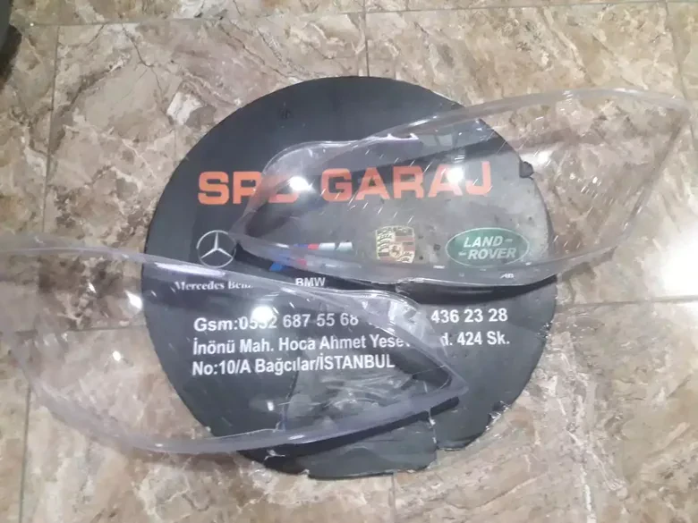 Mercedes W221 2006-2009 Sağ Sol Far Camı
