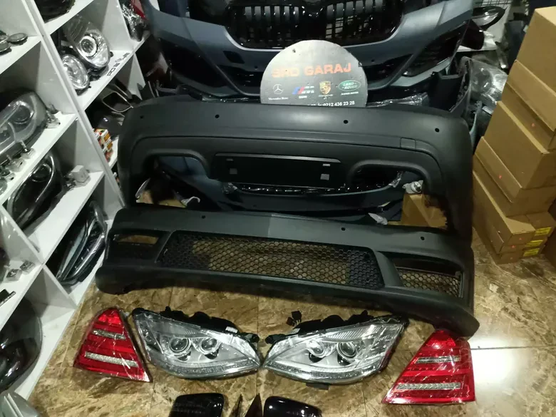 Mercedes W221 Makyajlı Far Stop Set Panjur Dahil