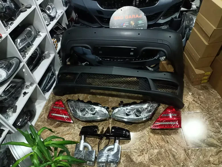 Mercedes W221 Makyajlı Far Stop Set Panjur Dahil