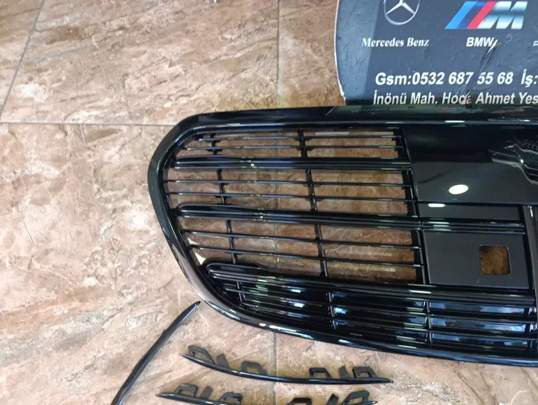 Mercedes W223 S450 AMG Tampon Çıtaları Ve Panjur Shadow Set