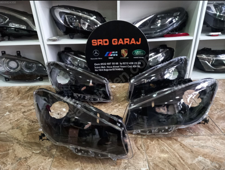 Mersedes CLA Far Camı + Kasa W117 Sıfır