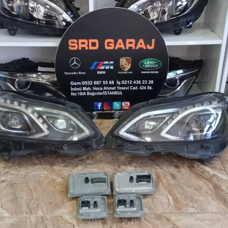 Mersedes e180 e200 e250 e350 e400 Sağ Sol LED Far+Beyin