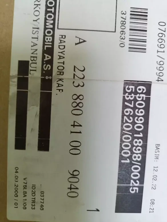 Mersedes S Serisi W223 Ön Panjur A2238804100