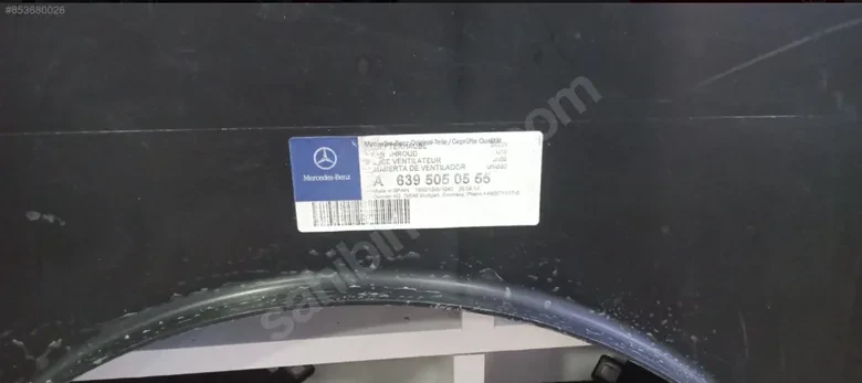 Mersedes W639 Vito Fan Davlumbazı A6395050555