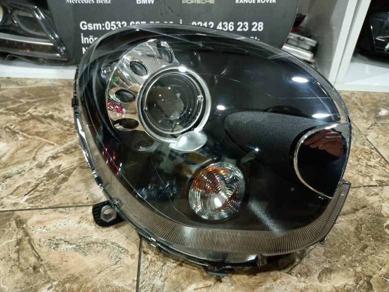 Mini Cooper Contrmany r60 Sağ Far Zenon Siyah Zemin