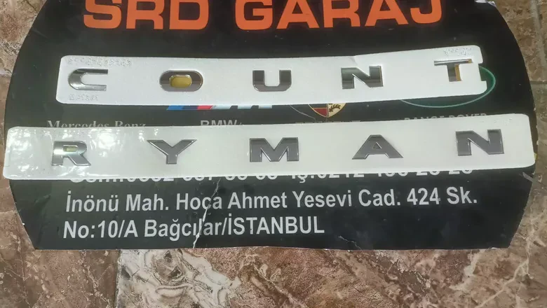 Mini Cooper Countryman Bagaj Yazısı