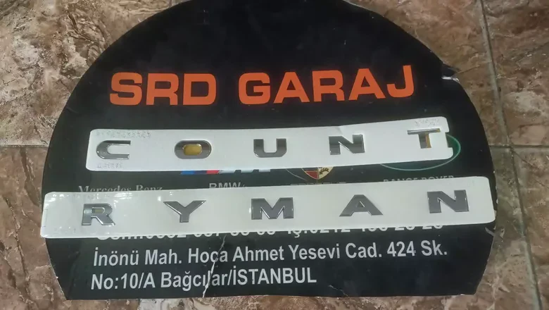 Mini Cooper Countryman Bagaj Yazısı