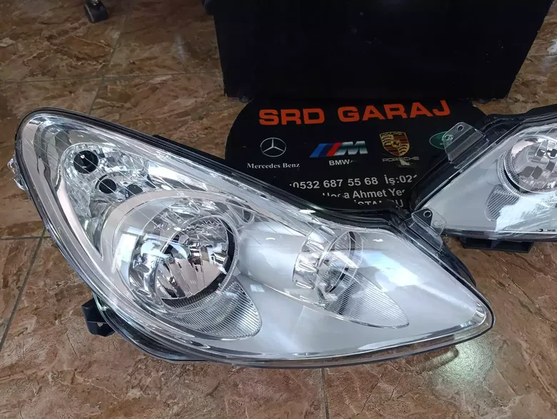 Opel Corsa D 2006-14 Sağ Sol Elektrikli Far Sıfır Yns 93189357 93189358