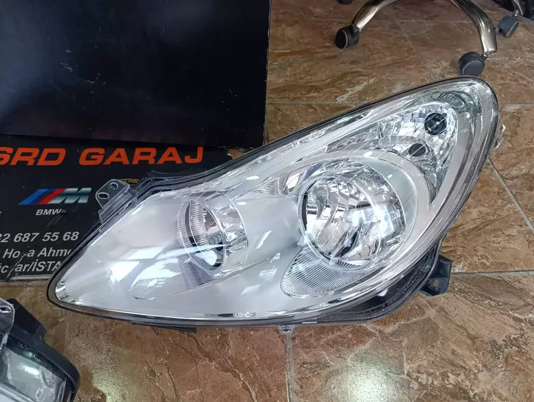 Opel Corsa D 2006-14 Sağ Sol Elektrikli Far Sıfır Yns 93189357 93189358