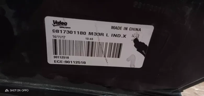 Peugeot 301 Sol Stop Makyajlı 9817301180