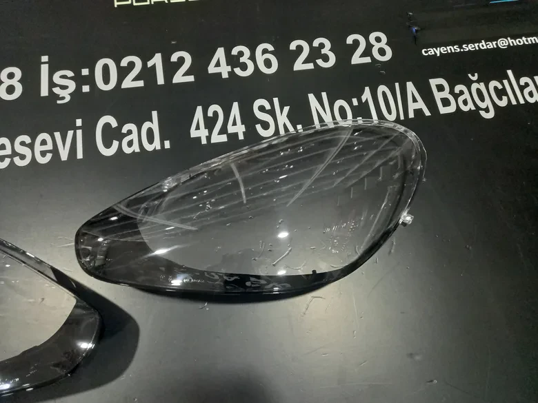 Porsche Cayenne 2015-2018 Sağ Sol Far Camı